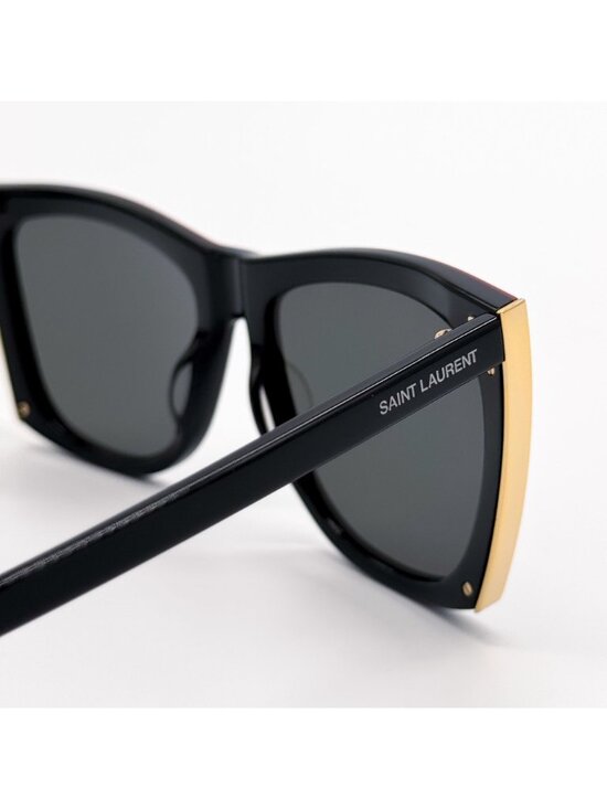 NEW SAINT LAURENT PALOMA SL539 001 WOMEN BLACK/GRAY EYEWEAR SAINT LAURENT main image 6